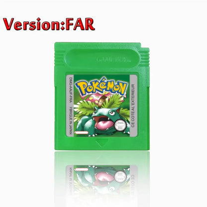 Pokemon GBC Game Cartridge - 16-Bit Video Game Card in Red, Blue, Crystal, Gold, Silver & Yellow Versions