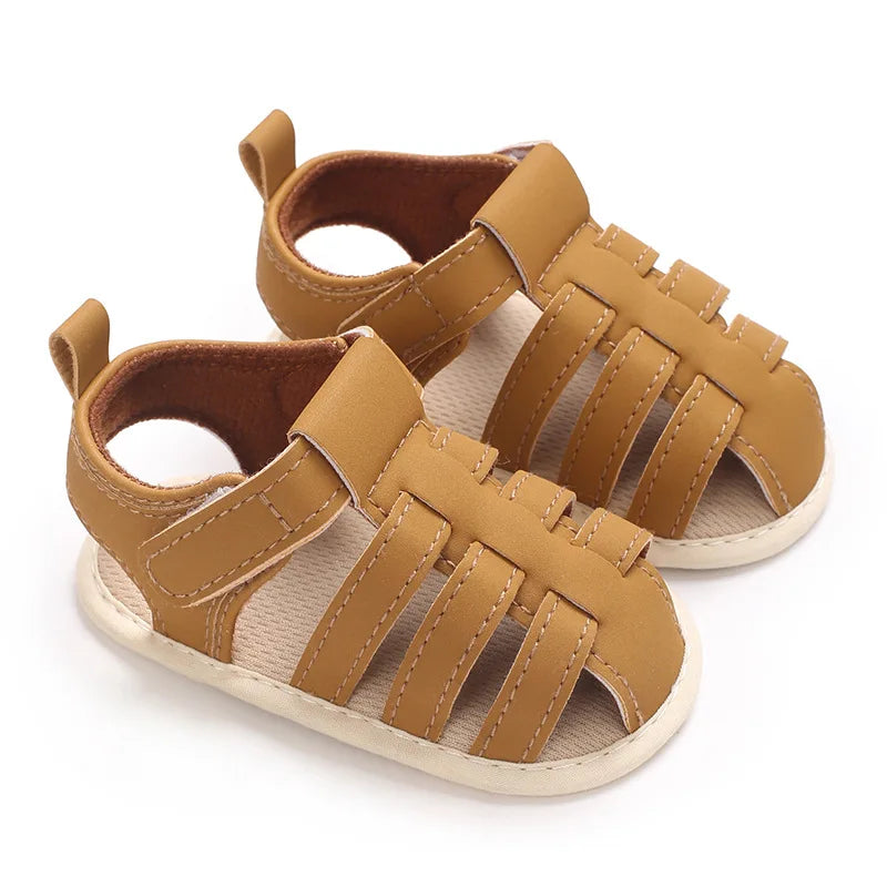 Infant Boy Pre-Walker Sandals - Breathable Soft Sole Casual Walking Shoes for 0–1 Year