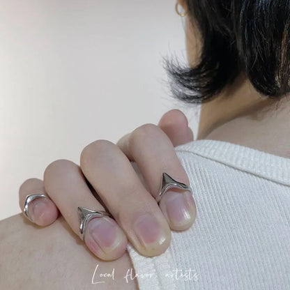 3PCS Y2K Metal Finger Rings — Punk Gothic Hip Hop Geometric Joint Rings for Men & Women