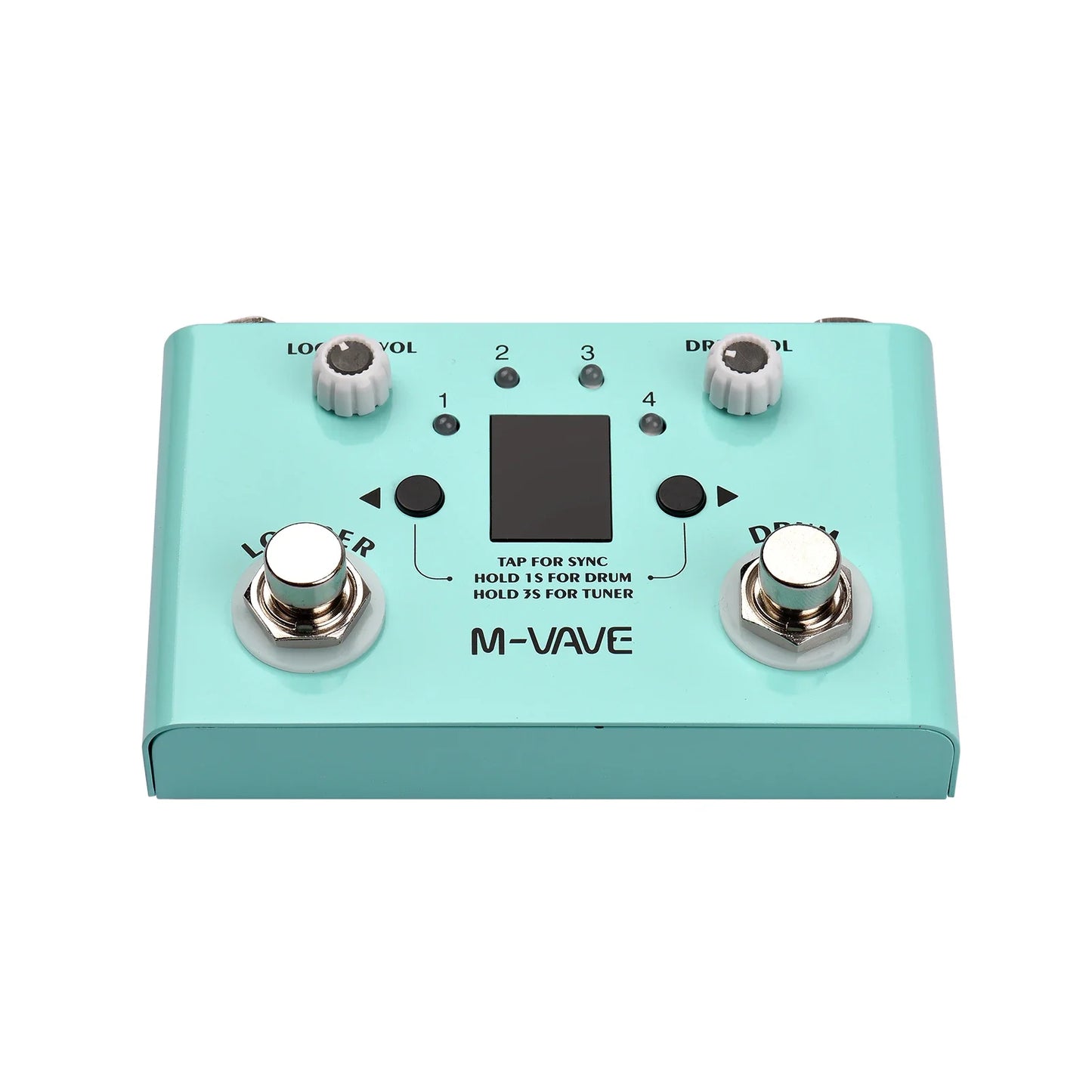 M-VAVE LOST TEMPO Effect Pedal – 2 in 1 Drum & Looper Mini Pedal with Double Footswitch, Drum Machine Pedal