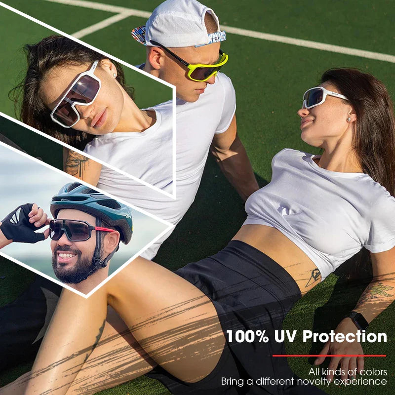 2 Packs Photochromic Cycling Sunglasses – MTB Goggles for Men and Women, Ideal for Mountain Biking and Sports Eyewear