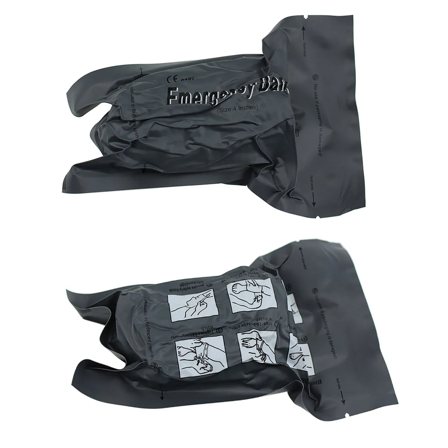 4/6 Inch Israeli Emergency Bandage — Traumatic Hemostatic Compression Dressing for First Aid, Tactical & IFAK Use