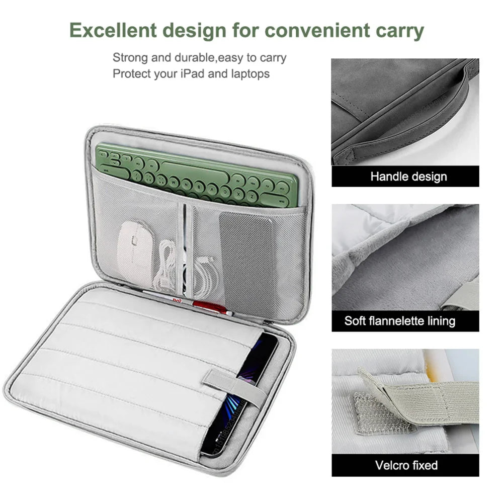 Tablet Sleeve Bag: for Samsung Galaxy Tab S7 FE S8 S9 Plus A8 S6 Lite, Xiaomi Pad 5 6 Pro Redmi Pad SE - Portable Pouch Case