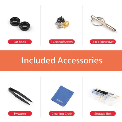 Silicone Air Chamber Nose Pads for Glasses | Anti-Slip Screw-In Eyewear Support & Accessories Kit