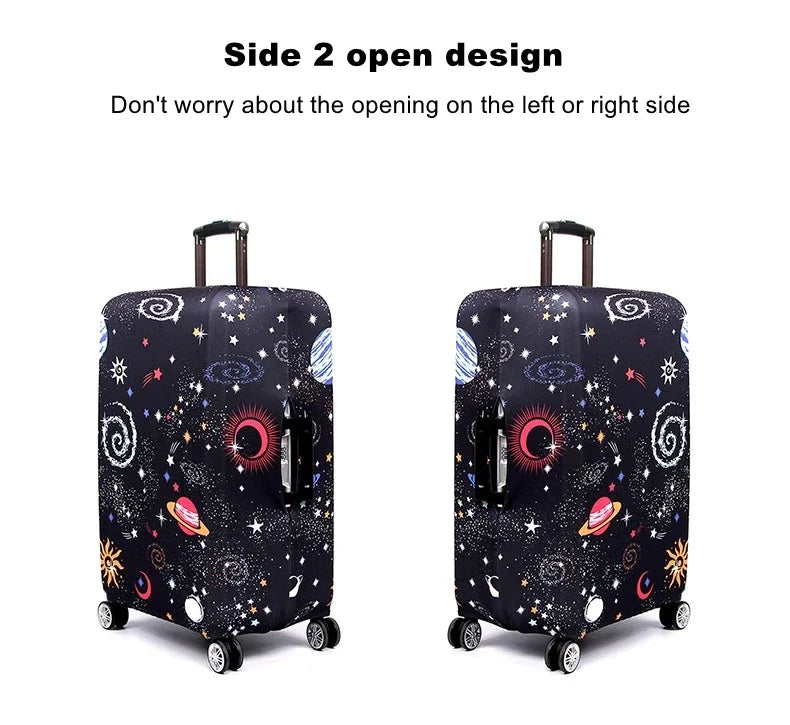 Stretch Fabric Luggage Cover — Dustproof Suitcase Protector for 18-32 Inch Travel Bags