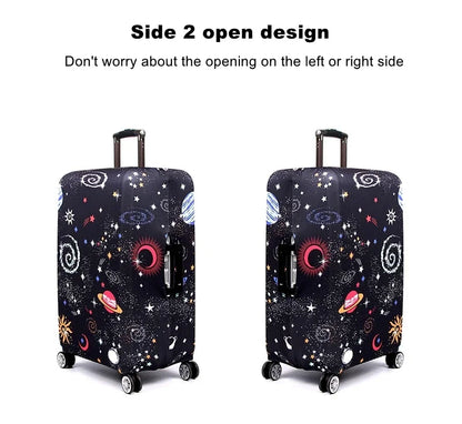 Stretch Fabric Luggage Cover — Dustproof Suitcase Protector for 18-32 Inch Travel Bags