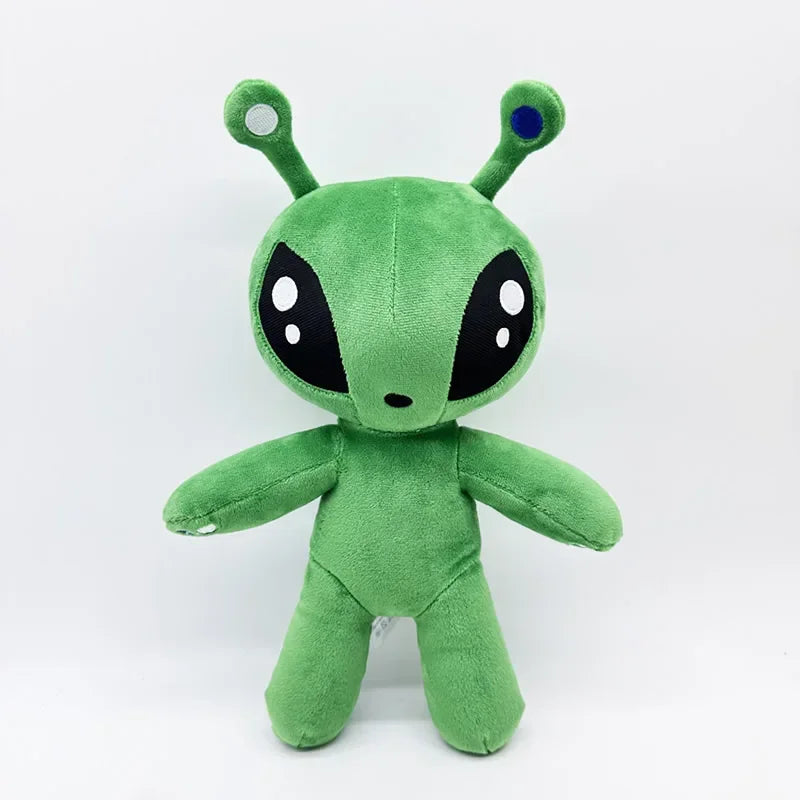 AFTONSPARV Green Alien Plush Toy - Kawaii Soft Stuffed Cartoon Doll Gift for Kids Birthday & Christmas