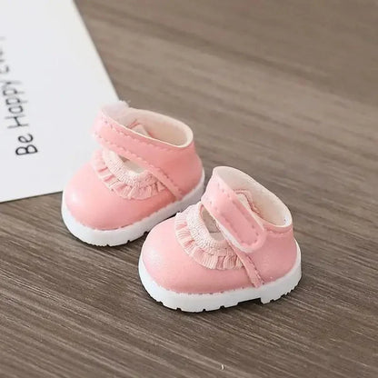 Mini Doll Clothes & Accessories — 15–17cm Labubu & 10cm Cotton Doll Outfit, Pink Hoodie & Yarn Skirt (No Doll)