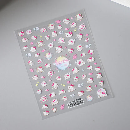 Cute Snoopy 5D Nail Stickers – Cartoon Anime Nail Art Decoration