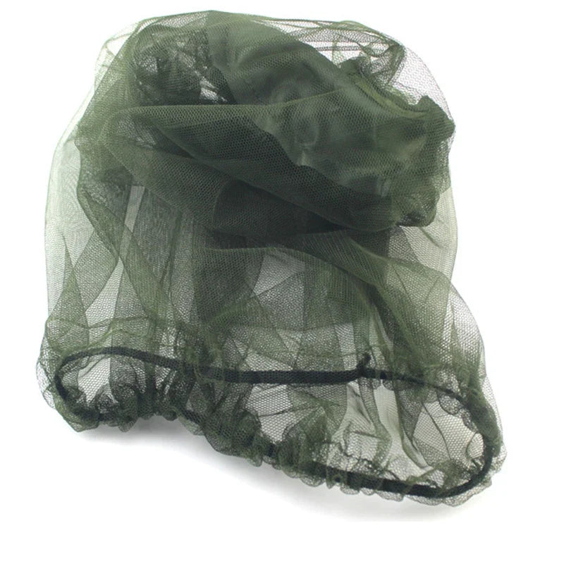 Outdoor Mosquito Net Hat - Breathable Head Face Mesh Cover for Fishing Travel & Camping