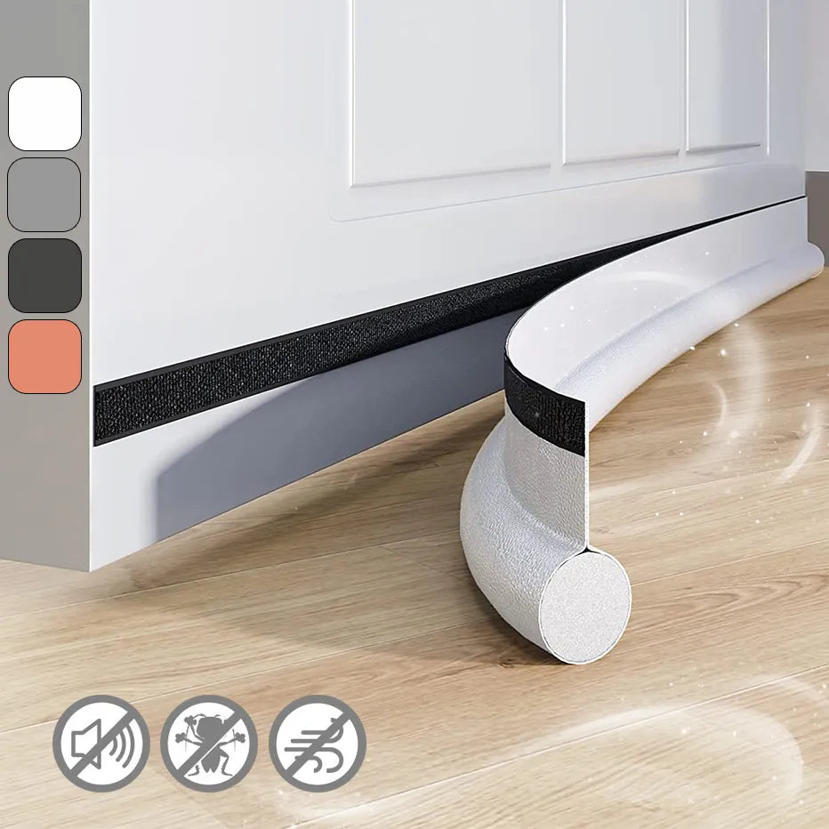 Adjustable Door Bottom Seal Strip - Weatherstrip, Draft Stopper, Anti-Cold, One Side Gap Blocker, Foam Weather Strip for Enhanced Insulation