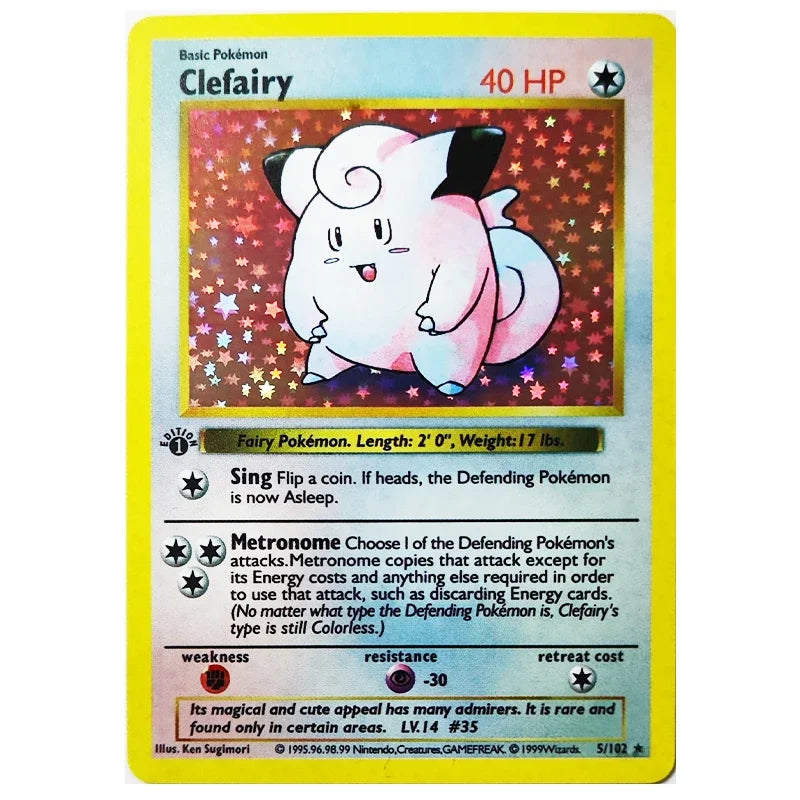 10pcs Pokémon 1996 1st Edition Collection Cards – Charizard, Shining PTCG Game Flash Cards, Anime Gift Toys