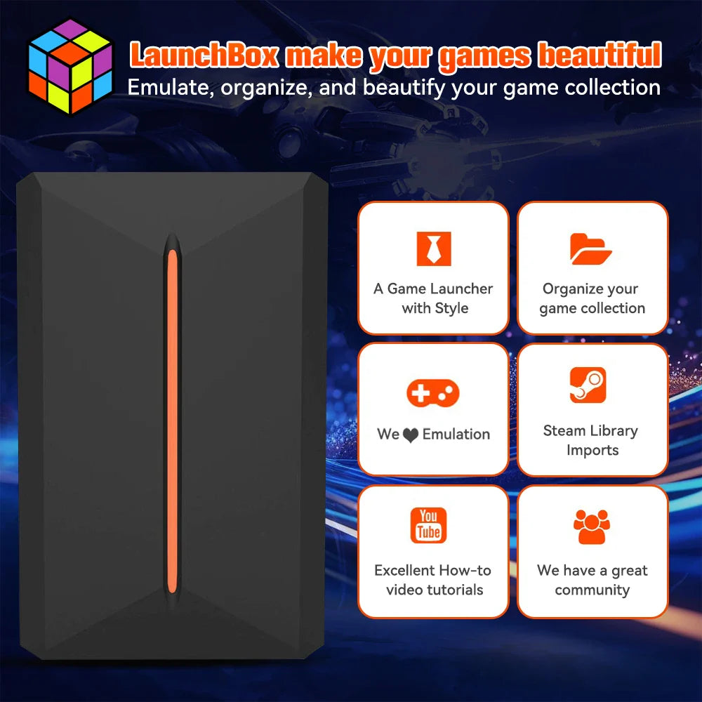 500GB Portable External Gaming Hard Drive – 3,760+ 3D/AAA Games for PS4, PS3, PS2, Switch, Wii, N64, DC & More (Windows PC)