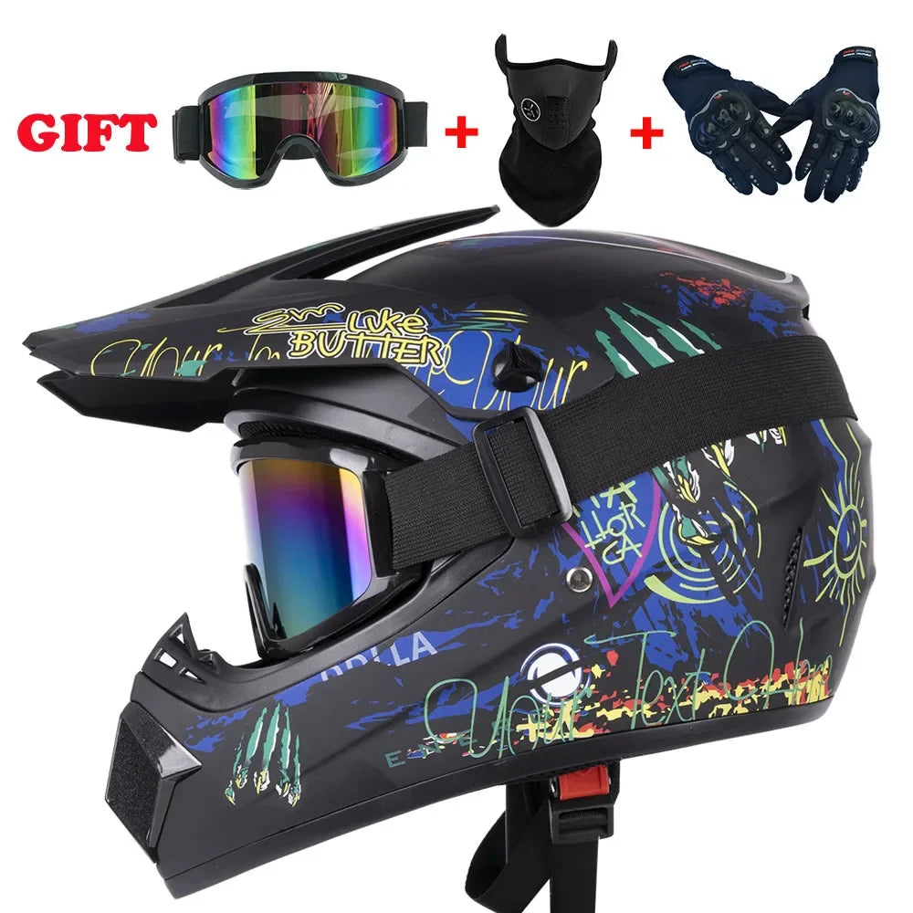 Full Face Off-Road Motorcycle Helmet – Downhill AM DH Cross Motocross Capacete Casco   2/2