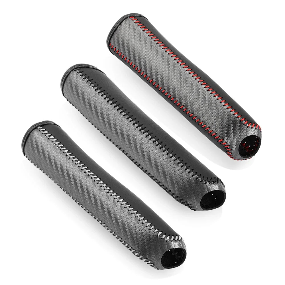 Carbon Fiber Handbrake Cover Sleeve - Protective Hand Brake Protection for Car Interior Accessories