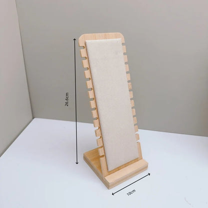 Creative Solid Wooden Necklace Display Frame – Pendant Support Jewelry Display Stand