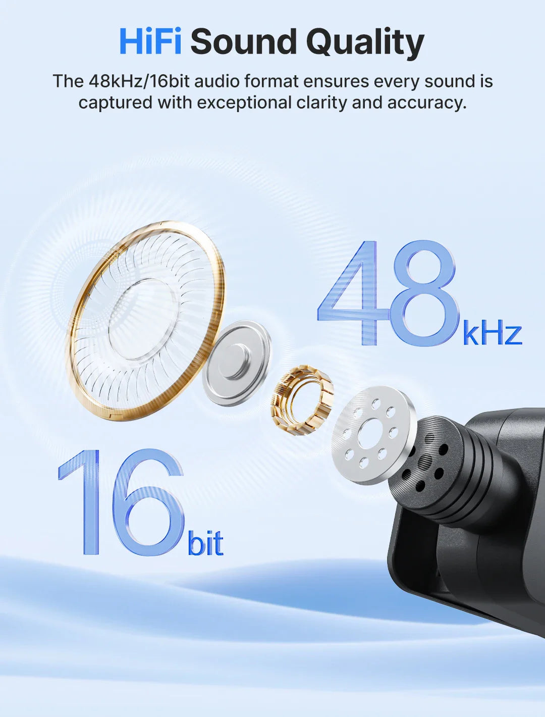 BOYA BY-V3 Wireless Lavalier Lapel Microphone – Noise-Cancelling Rechargeable Mic for iPhone, Android, Camera & Vlogging