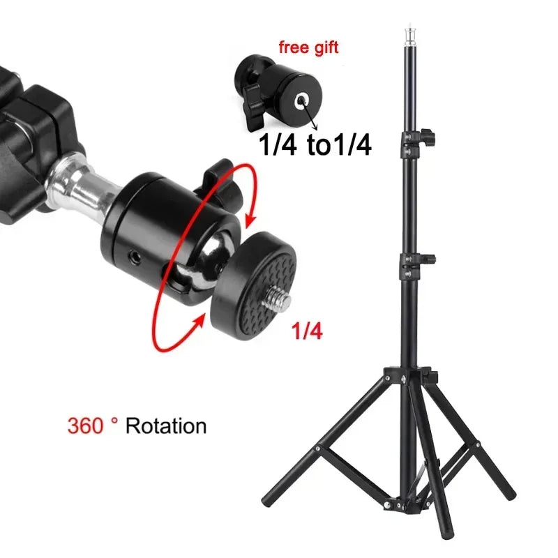 DITONG 110cm Universal Tripod Stand for Magcubic HY300 Pro & HY320 Mini Projector – Portable Bracket Mount