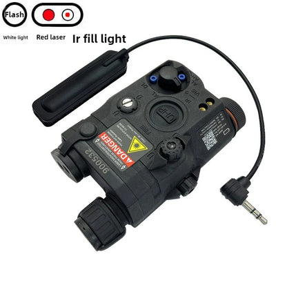 PEQ15 Red Laser Tactical Flashlight – IR Fill Light Indicator with Strong LED Flash, New Overseas Version