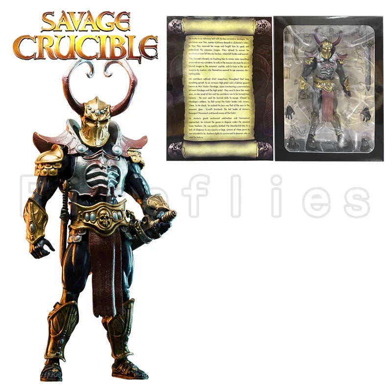 1/12 7-Inch Savage Crucible Action Figure — Harbinger Studios Wave 2 Jaeger Nashom Krieger Whoman Barbarian Anime Collectible Gift