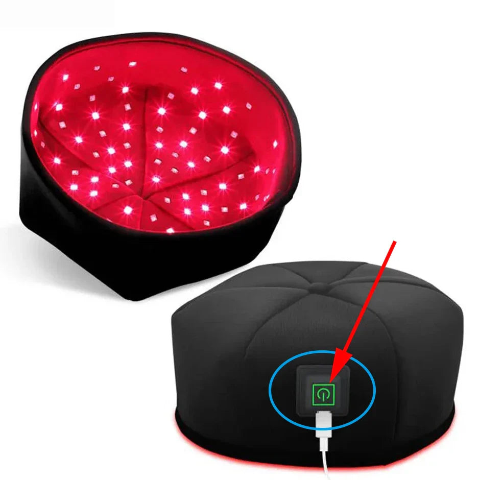 Red Light Therapy Hair Growth Hat – Near-Infrared LED Cap for Scalp Relief, Hair Loss Prevention & Head Relaxation
