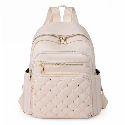 High-Quality Nylon Women's Backpack - Large Capacity, Versatile and Casual Travel Shoulder Bag for Teens