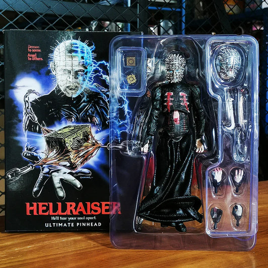 NECA Hellraiser Pinhead 7” Ultimate Action Figure – Horror Collectible Movie Figure Statue Toy