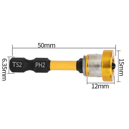 SenNan 50mm Positioning Screwdriver Bits — Drywall & Gypsum Board Screw Locating Batch Head Drilling Tool