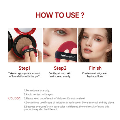 Sunscreen Cushion Foundation – Full Coverage, Waterproof & Long-Lasting Concealer Makeup