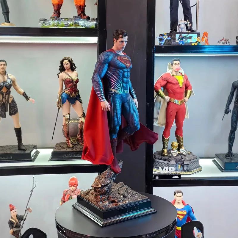 DC Series Justice League Superman GK Statue – Handmade Steel Man Collectible Model Ornament Gift