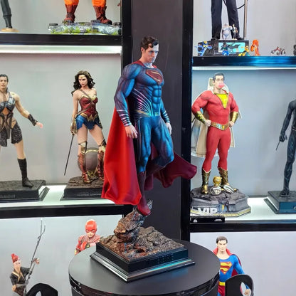 DC Series Justice League Superman GK Statue – Handmade Steel Man Collectible Model Ornament Gift