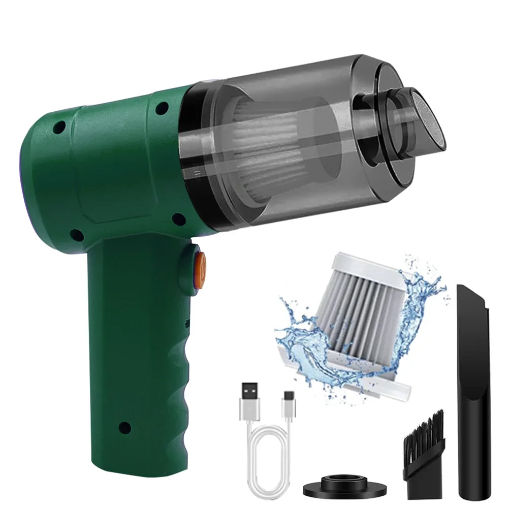 15000PA Handheld Cordless Vacuum – High-Power Compressed Air Dust Collector & Mini Car Cleaner