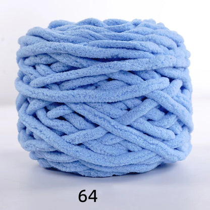 3PCS 300g Soft Chenille Knitting Yarn – Thick Ice Strip Cotton Wool Yarn for DIY Handmade Blankets, Scarves & Craft Projects