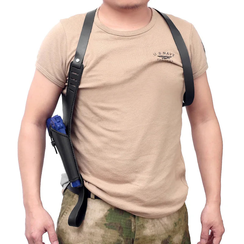 Tactical Shoulder Holster - Underarm Concealed Handgun Carry Pouch with Magazine Holder for Hunting & Outdoor Use