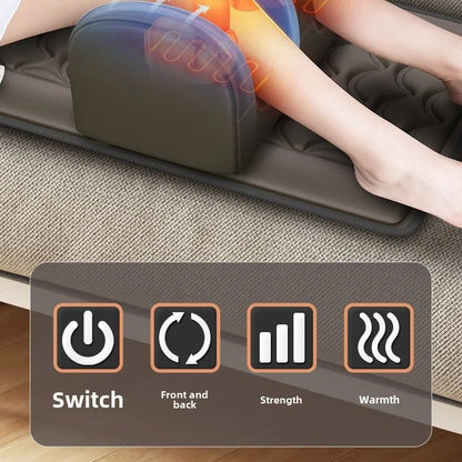 Multifunctional Electric Lumbar Traction Massage Mattress Cushion – Full Body Vibrations for Shoulder, Neck, Waist, and Back with Removable Cover