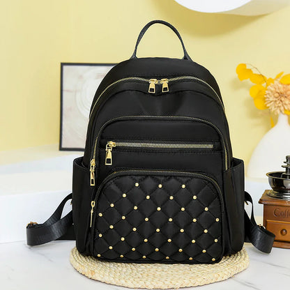 Luxury Designer Women's Oxford Rucksack - High-Quality Small Schoolbag, Youth Student Leisure Backpack, Travel Shoulder Bag