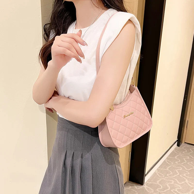 Women’s Soft Faux Leather Crossbody Bag – Retro Underarm Handbag & Small Shoulder Bag for Girls – Fashion Design