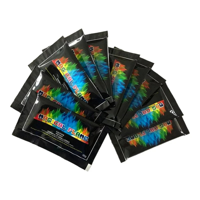 10-Pack Color Changing Fire Packets – Non-Toxic Powder for Bonfires, Fire Pits & Fireplaces