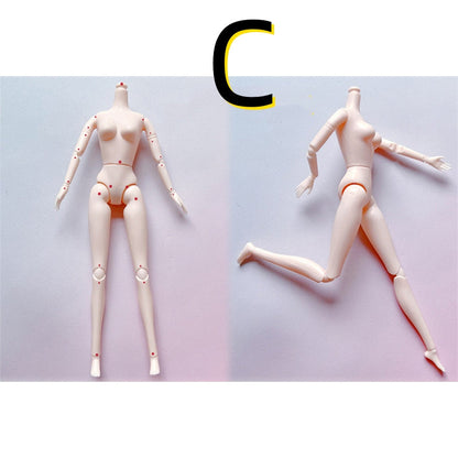 30cm Fashion Princess Babi Doll – 3D Eyes, 20-Joint DIY Plastic Doll for Girls, BJD Model