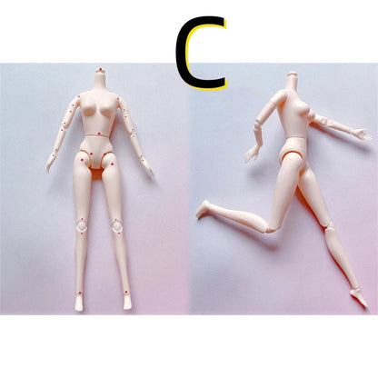 30cm Fashion Princess Babi Doll – 3D Eyes, 20-Joint DIY Plastic Doll for Girls, BJD Model