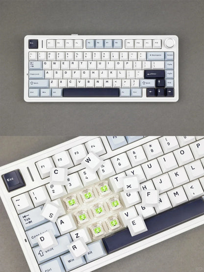 AULA F75 75% Mechanical Gaming Keyboard – 2.4G Wireless, Bluetooth, Wired, RGB, OEM Profile, Gasket Structure