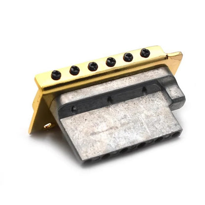 Miwayer 52.5mm Guitar Tremolo Bridge — Vintage Steel Saddle Block Set for Fender Strat & Squier Electric Guitars, Chrome