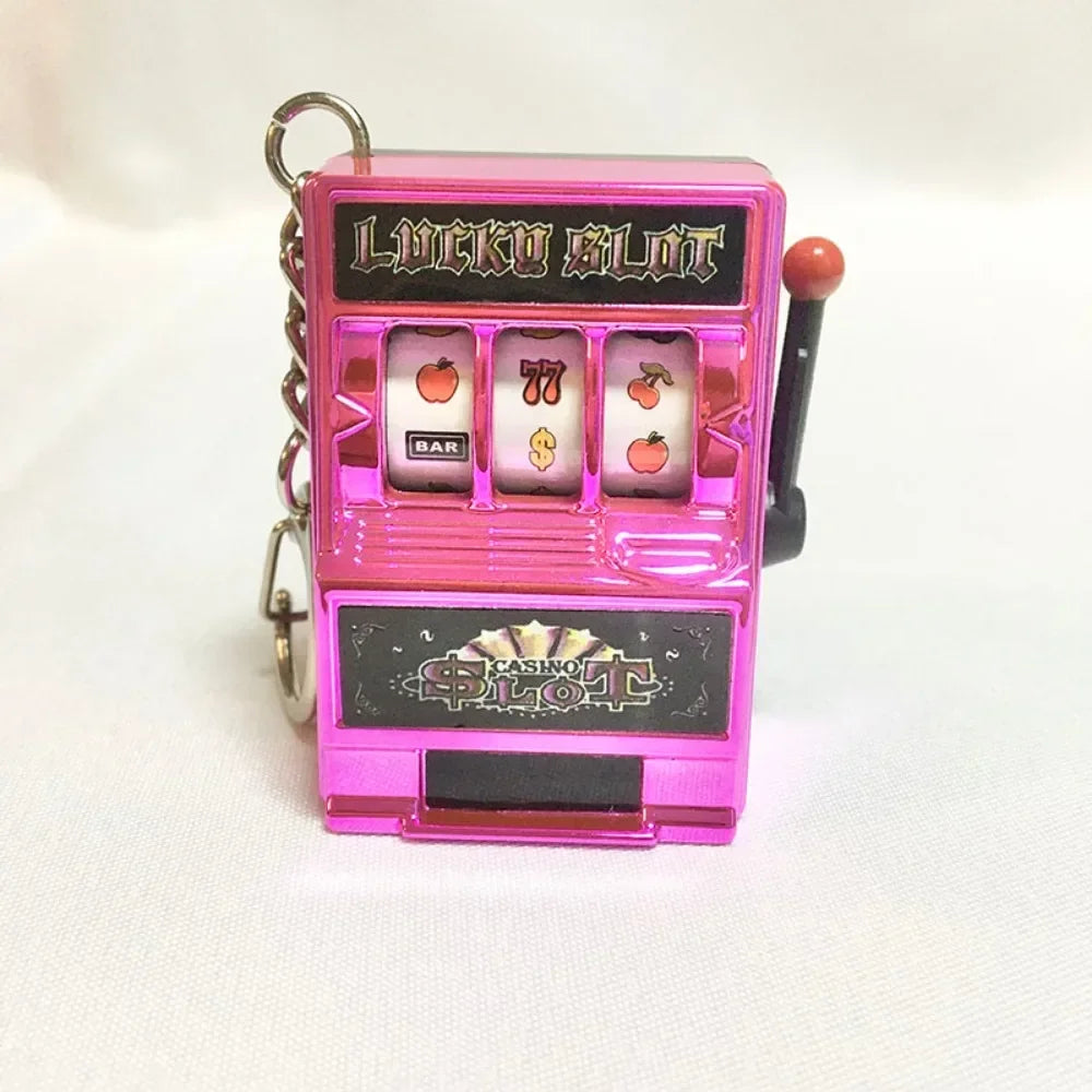 Fruit Machine Slot Keychain – Trendy Creative Car Pendant & Gift Accessory