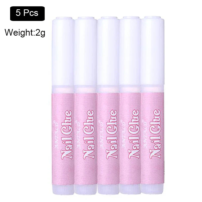 10g Fast Drying Nail Glue - Adhesive for False Nails, Glitter, Acrylic, Rhinestone Decoration, and Nail Extensions