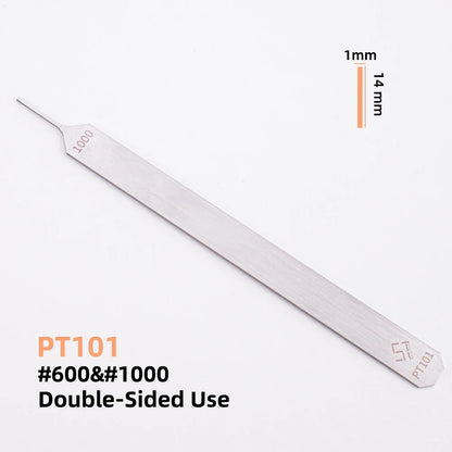 Double-Sided Model Sanding File – 1mm-3mm Narrow Nose for Deep Crevices and Small Model Parts