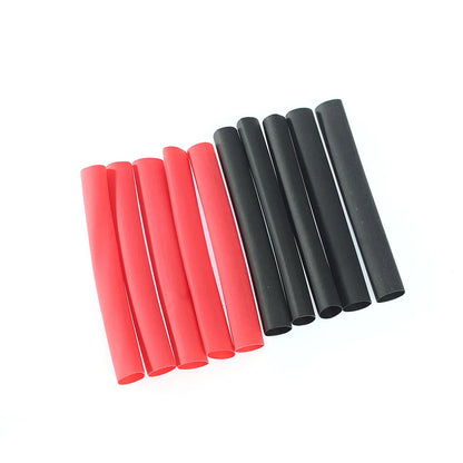 150pcs Heat Shrink Tube Kit – 2:1 Polyolefin Insulation Sleeving for Wire & Cable, Red/Black with Storage Box