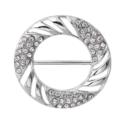 Scarf Buckle & Ring – Shawl, T-Shirt, Waist Clip Brooch, Silk Clasp Fashion Jewelry Accessory