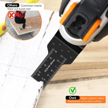 88/56Pcs Oscillating Saw Blades Set – Carbon Steel Multi-Tool Blades for Wood, Metal & Plastic Cutting, Heavy-Duty Universal Cutter Kit