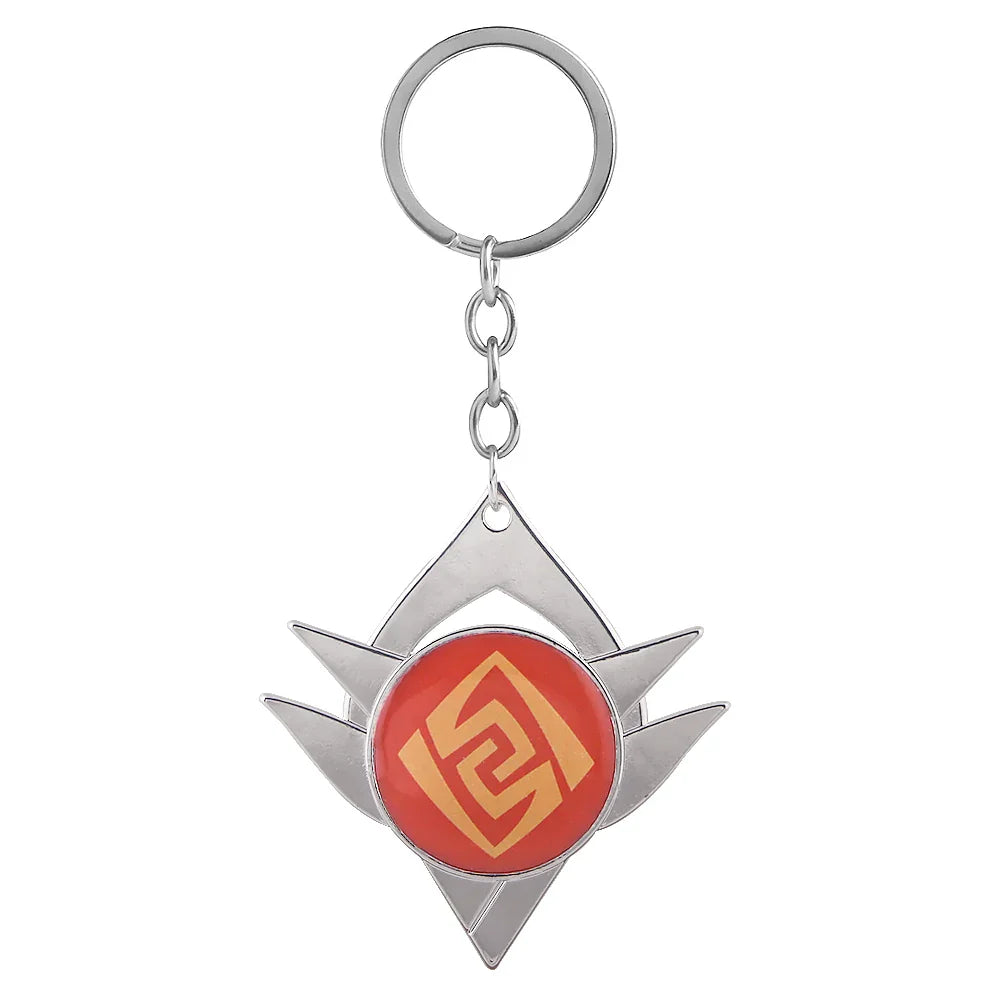 Genshin Impact Venti Eye Keychain 1:1 – Luminous Anime Cosplay Key Ring Backpack Pendant Gaming Accessories Gift