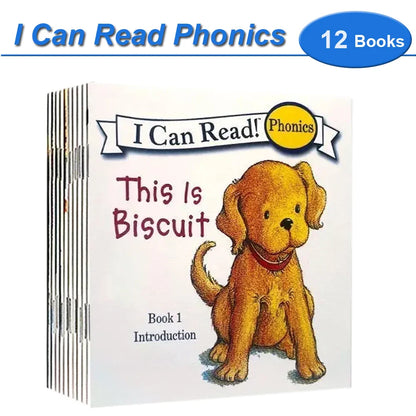 I Can Read Phonics Book Set – 12 Beginner Picture Books for Kids, Early English Reading & Montessori Learning Stories